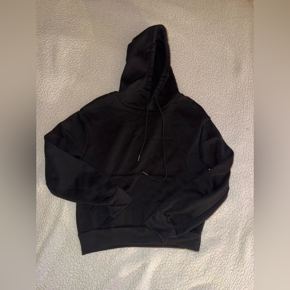Basic black hoodie